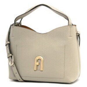 Furla Primula Hobo Bag Marmo Gray Yellow Handbag Tote Shoulder